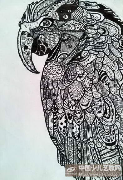 鹰——《少儿画苑》国际少儿书画大赛