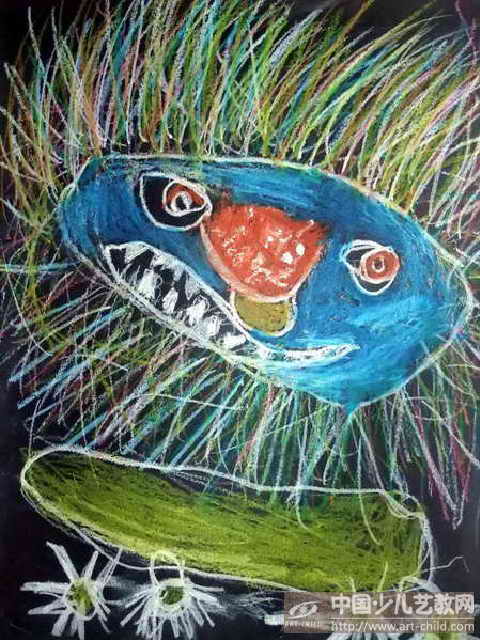 狮子——《少儿画苑》国际少儿书画大赛作品赏析