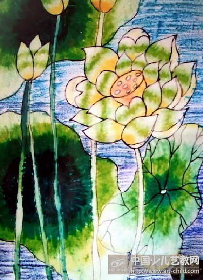荷塘——《少儿画苑》国际少儿书画大赛