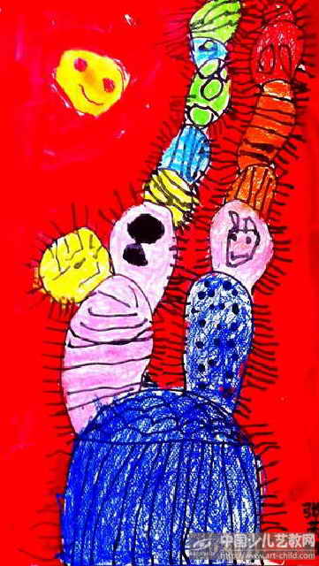 奇幻仙人掌——《少儿画苑》国际少儿书画大赛作品赏析