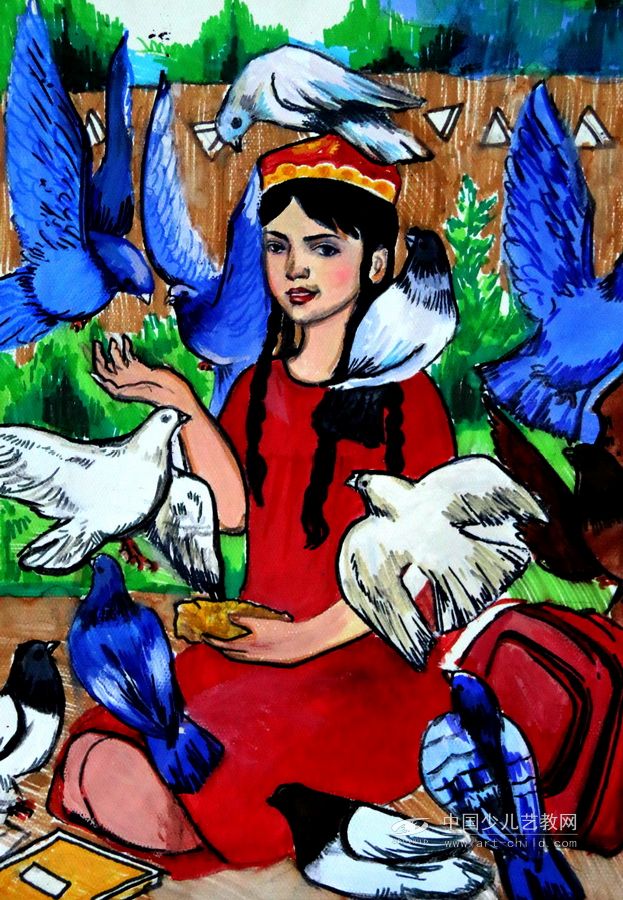 童年—《少儿画苑》国际少儿书画大赛作品赏析