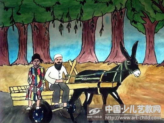 路上——《少儿画苑》国际少儿书画大赛