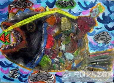 大鱼出没——《少儿画苑》国际少儿书画大赛