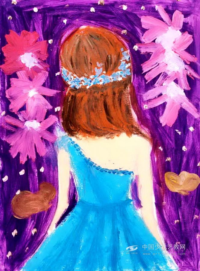 最美的背影—《少儿画苑》国际少儿书画大赛作品赏析