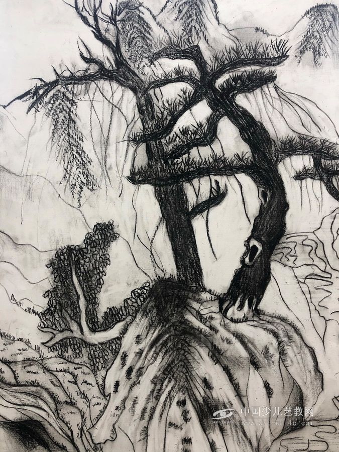 山水—《少儿画苑》国际少儿书画大赛作品赏析