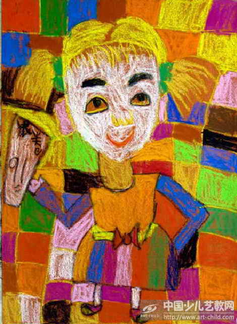 我的自画像——《少儿画苑》国际少儿书画大赛作品赏析