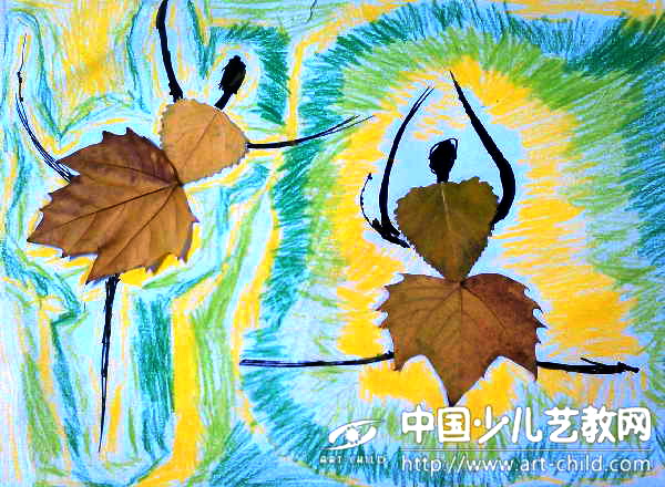 舞动的芭蕾：树叶的梦幻舞台——《少儿画苑》国际少儿书画大赛
