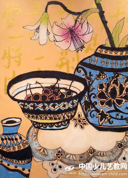 瓷韵花语——《少儿画苑》国际少儿书画大赛