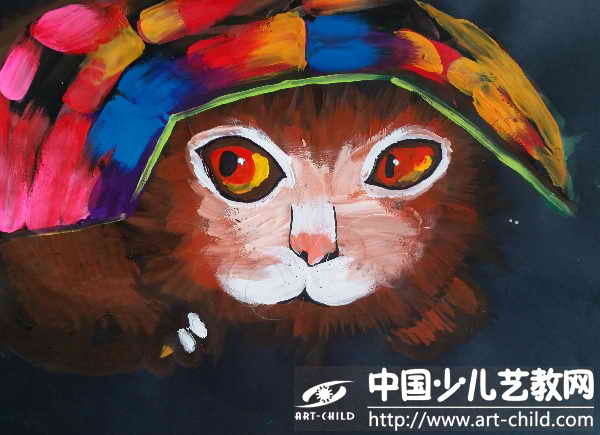 躲猫猫——《少儿画苑》国际少儿书画大赛