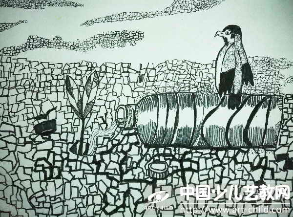 孤鸟守望：嫩芽——《少儿画苑》国际少儿书画大赛