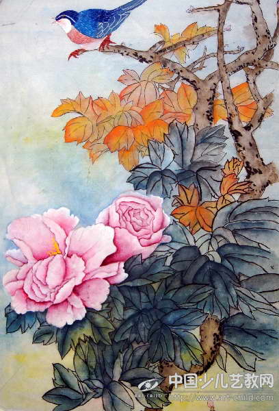 静谧春色：国色天香——《少儿画苑》国际少儿书画大赛