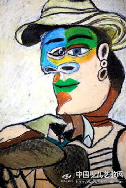 牛仔——《少儿画苑》国际少儿书画大赛