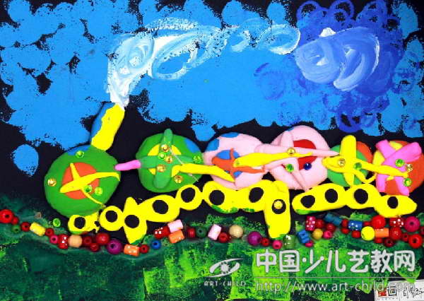 梦幻彩虹列车：我的小火车——《少儿画苑》国际少儿书画大赛