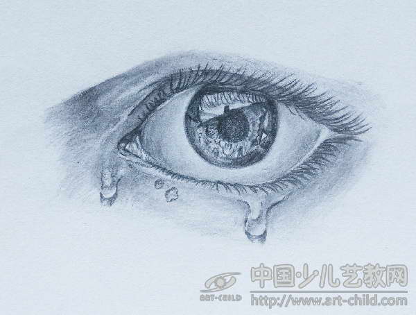 泪——《少儿画苑》国际少儿书画大赛作品赏析