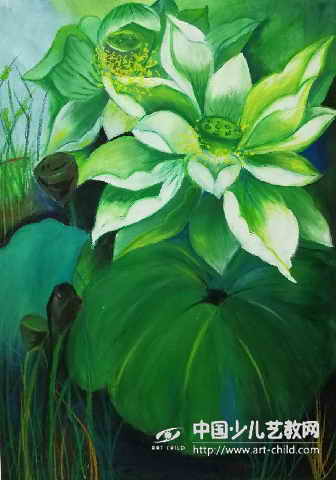 夏之荷韵——《少儿画苑》国际少儿书画大赛作品赏析