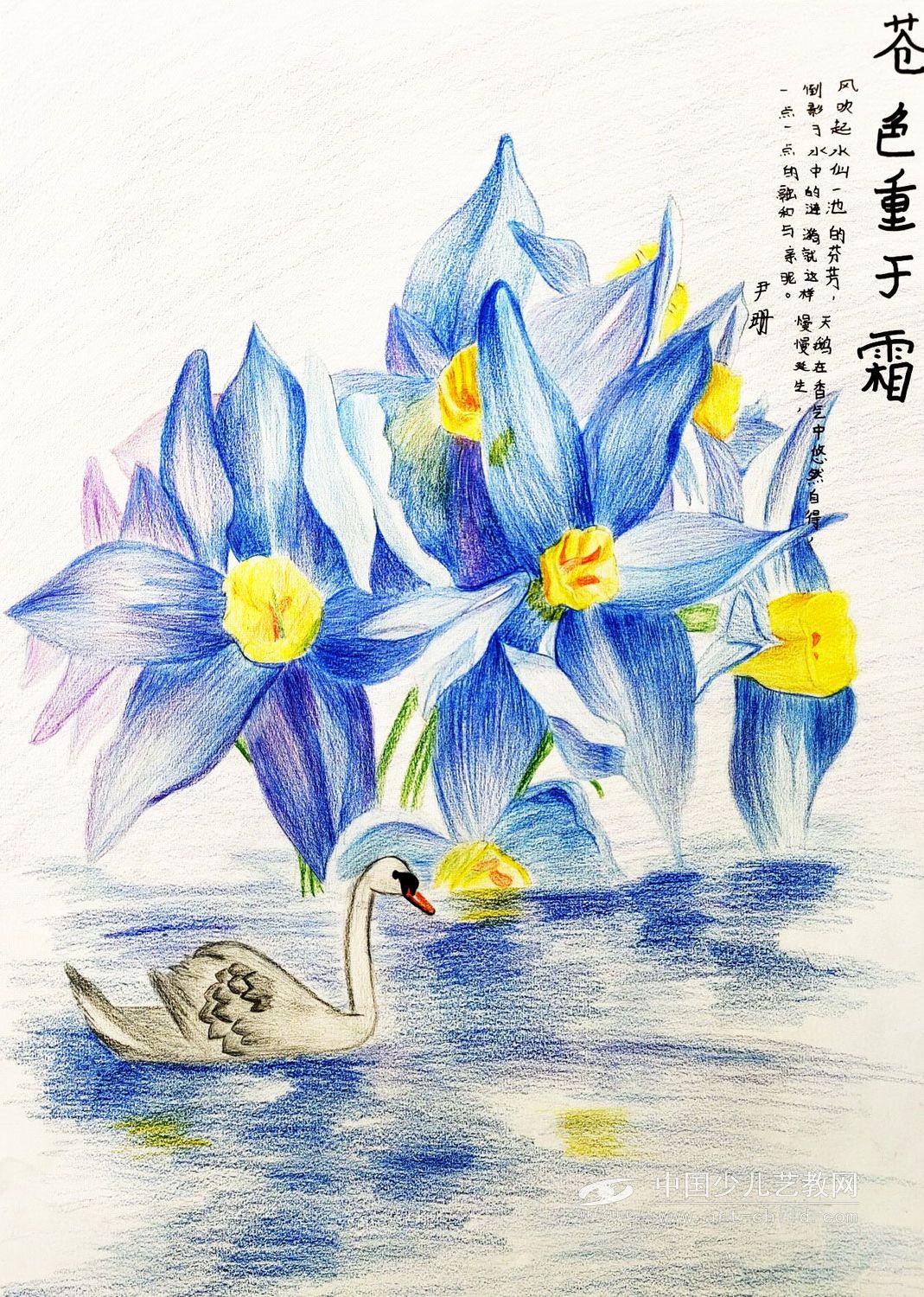 苍色重于霜：水仙花——《少儿画苑》国际少儿书画大赛作品赏析