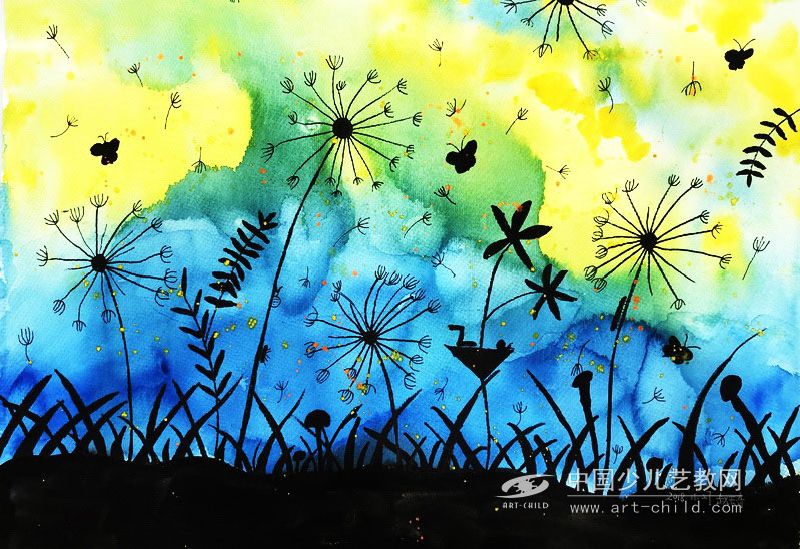 蒲公英之梦——《少儿画苑》国际少儿书画大赛作品赏析