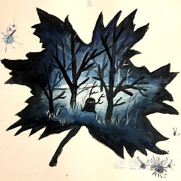 叶子里的森林——《少儿画苑》国际少儿书画大赛作品赏析