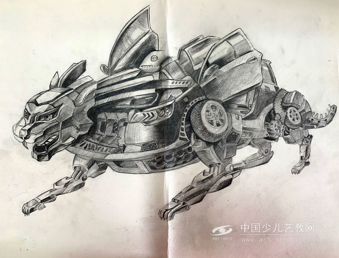 变形金刚——《少儿画苑》国际少儿书画大赛作品赏析