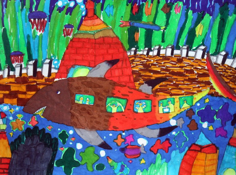 度假从海底出发——《少儿画苑》国际少儿书画大赛作品赏析