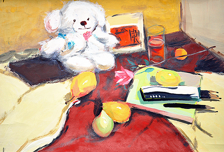 静物—《少儿画苑》国际少儿书画大赛作品赏析