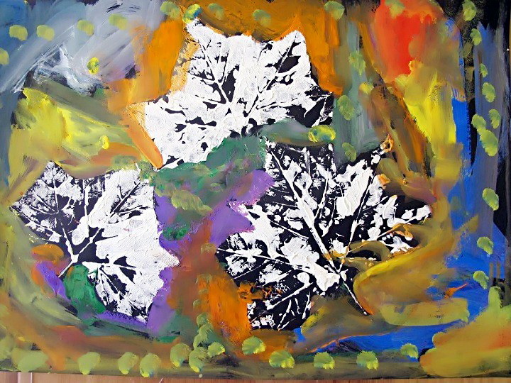 落叶----《少儿画苑》国际少儿书画大赛作品赏析