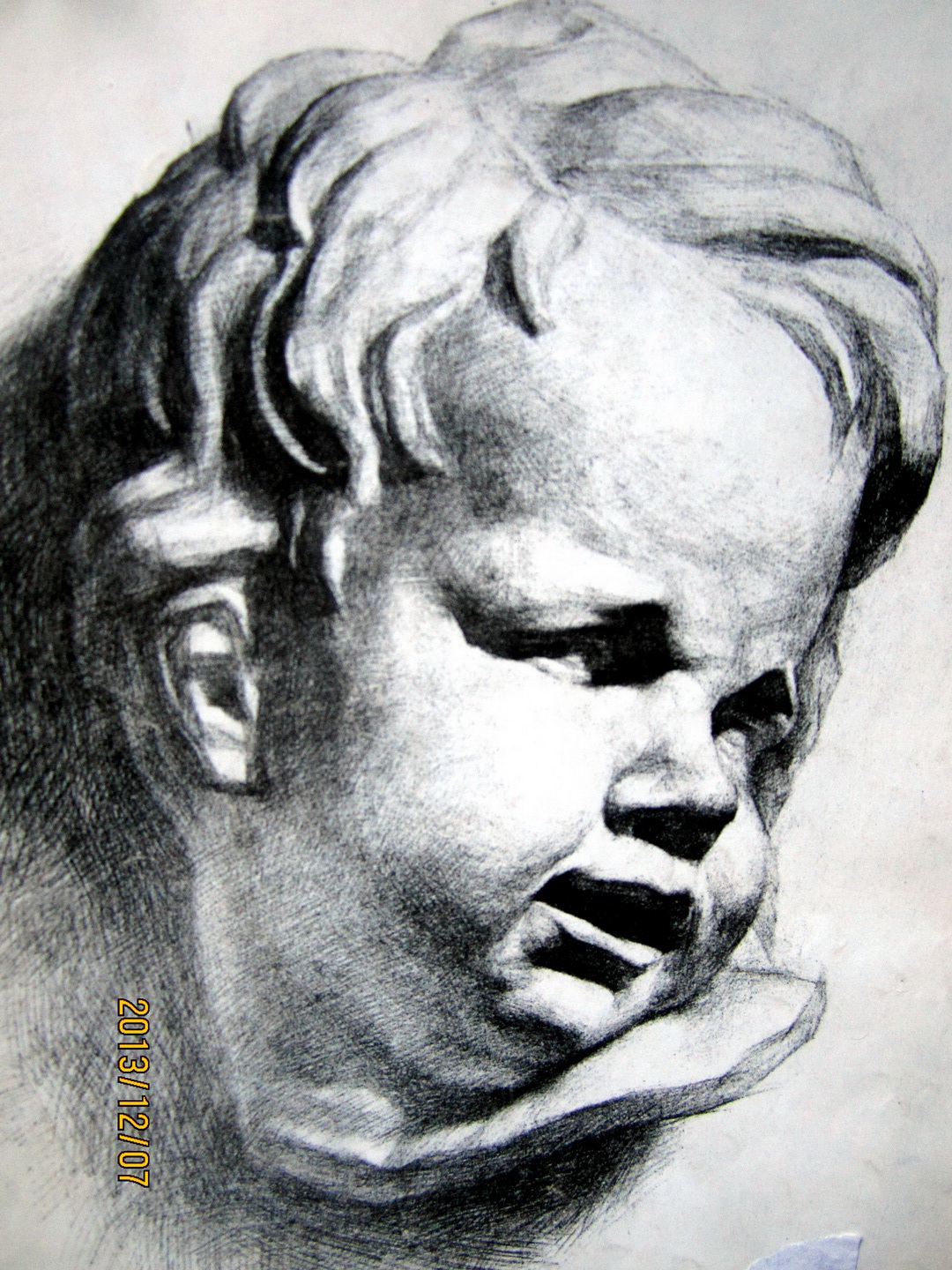 哭孩---《少儿画苑》国际少儿书画大赛作品赏析