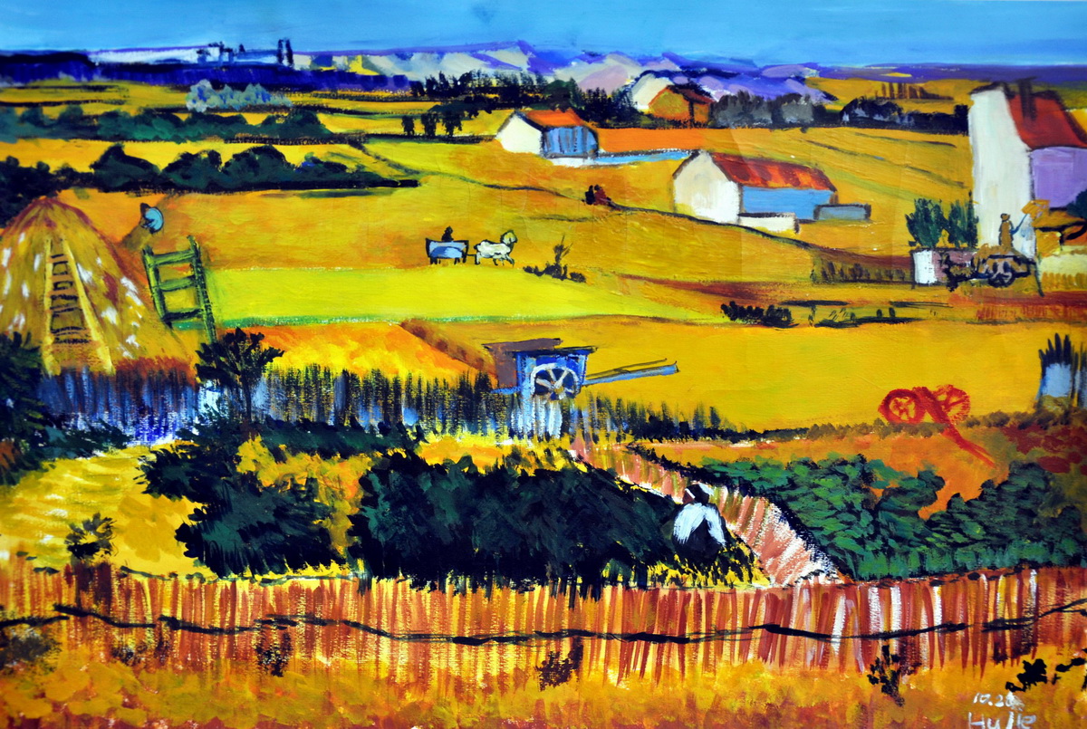 田野---《少儿画苑》国际少儿书画大赛作品赏析