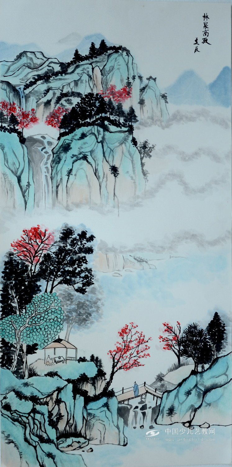 林泉高致--《少儿画苑》国际少儿书画大赛作品赏析