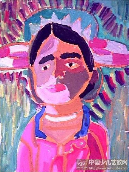 我的妈妈--《少儿画苑》国际少儿书画大赛作品赏析