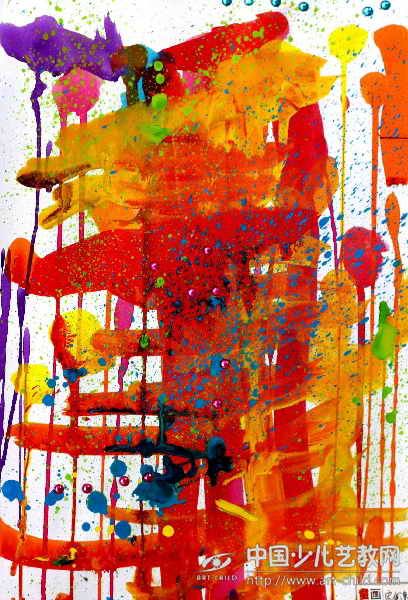 虞美人—《少儿画苑》国际少儿书画大赛作品赏析