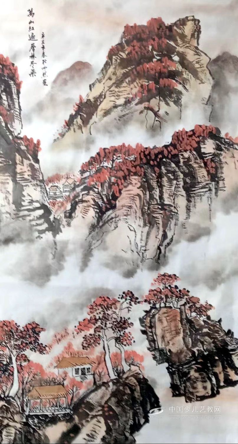 山水—《少儿画苑》国际少儿书画大赛作品赏析