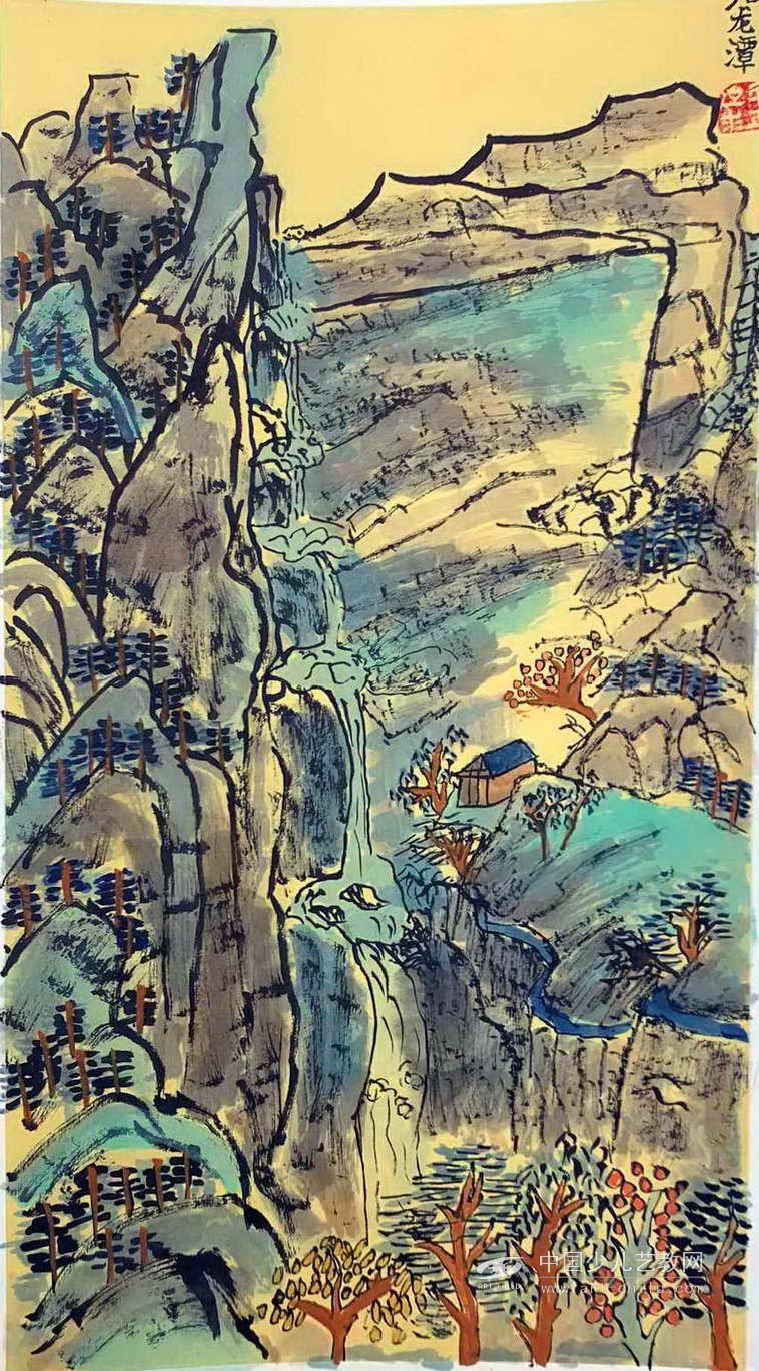 黄山奇石—《少儿画苑》国际少儿书画大赛作品赏析