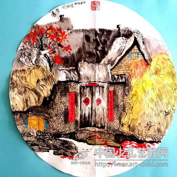 春节—《少儿画苑》国际少儿书画大赛作品赏析