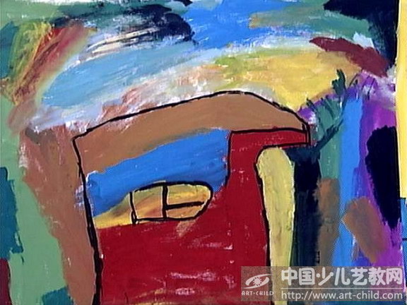 风景--《少儿画苑》国际少儿书画大赛作品赏析