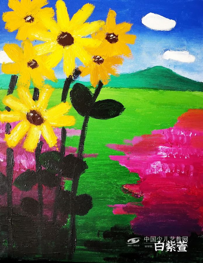 油画风景---《少儿画苑》国际少儿书画大赛作品赏析