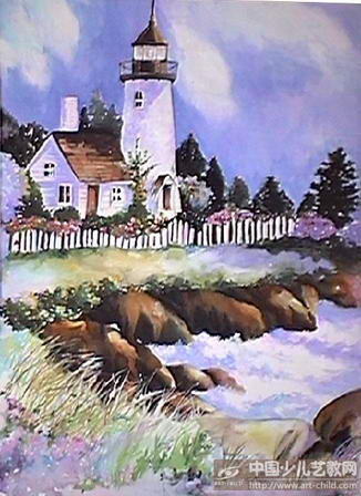 老师的指航向--《少儿画苑》国际少儿书画大赛作品赏析