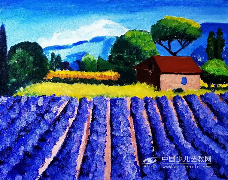 油画风景—《少儿画苑》国际少儿书画大赛作品赏析