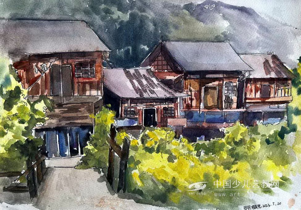 清晨—《少儿画苑》国际少儿书画大赛作品赏析