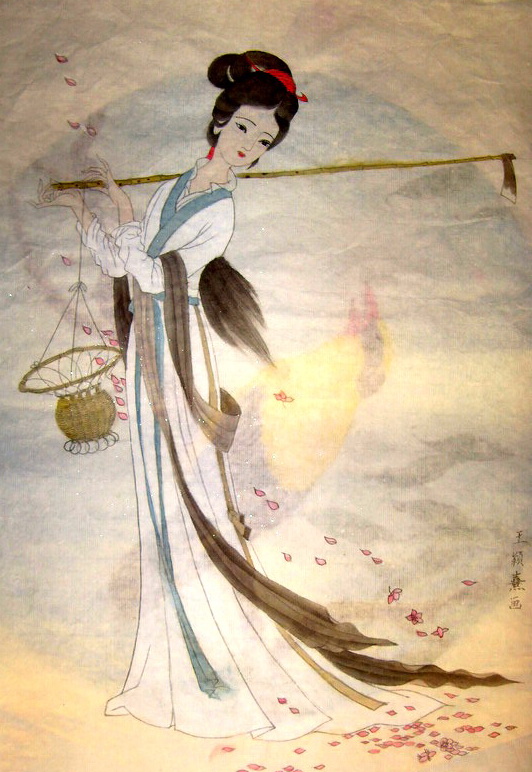黛玉葬花——《少儿画苑》国际少儿书画大赛作品赏析