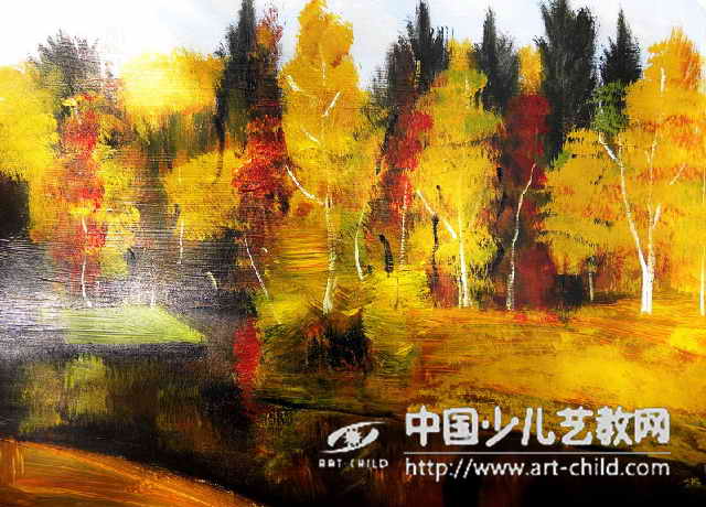 金色森林—《少儿画苑》国际少儿书画大赛作品赏析