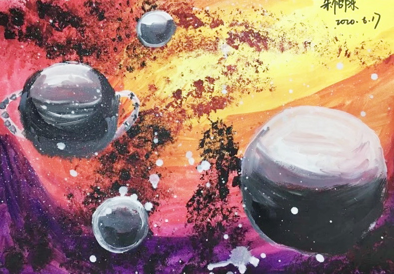 童心绘宇宙：朱怡陈小朋友的神秘星空之旅