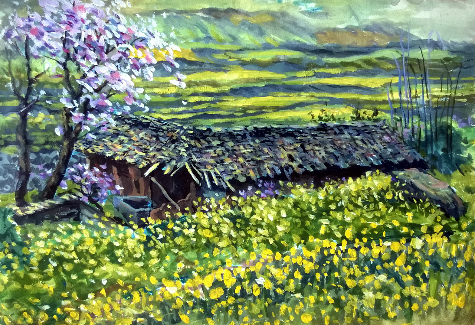 童心绘春忆，笔下有乡愁——《记忆中春天》闪耀《少儿画苑》国际少儿书画大赛