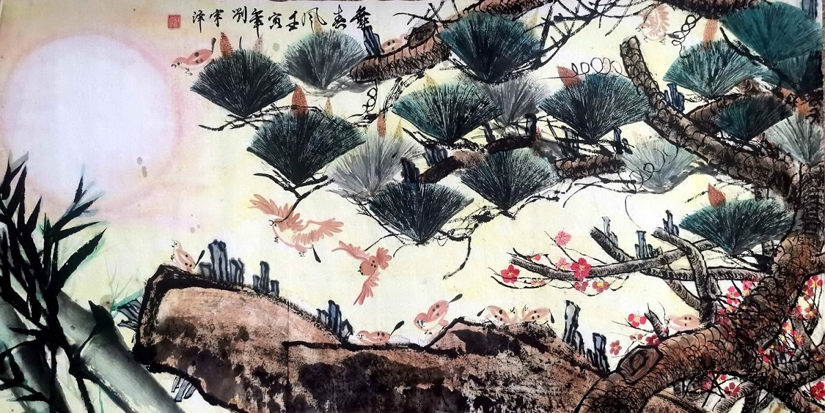 《舞春风》——选自《少儿画苑》国际少儿书画大赛