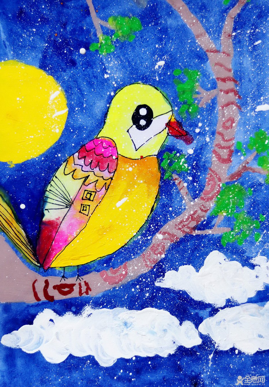 鸟——《少儿画苑》26届国际少儿书画大赛精品