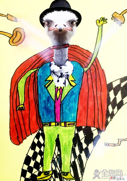 动物时装秀——《少儿画苑》第27届国际少儿书画大赛精品