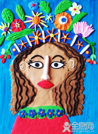 美丽的姑娘——《少儿画苑》第27届国际少儿书画大赛精品