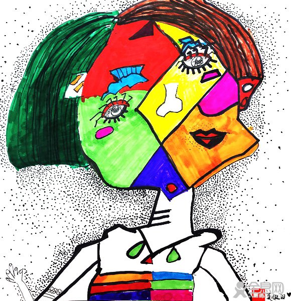 抽象派我的禹老师——《少儿画苑》第27届国际少儿书画大赛精品