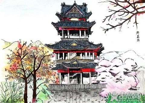 无锡樱花谷——《少儿画苑》第27届国际少儿书画大赛精品