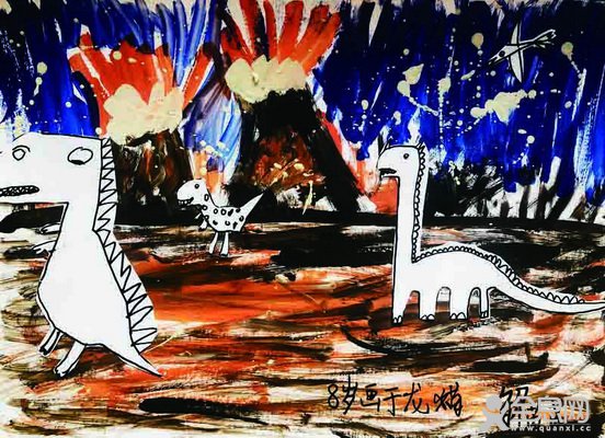 消失的恐龙世界——《少儿画苑》第28届少儿书画大赛精品